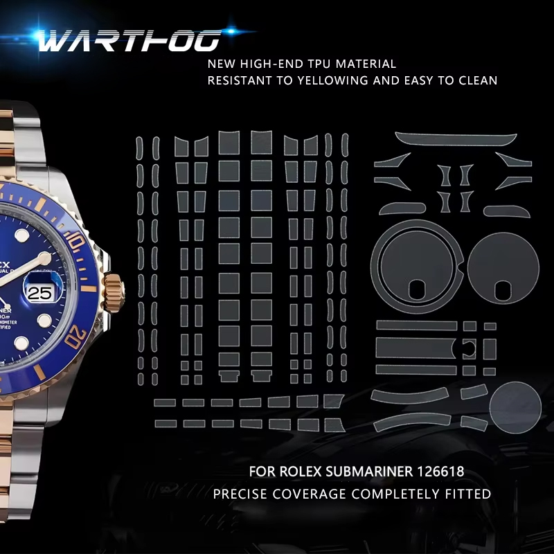 Rolex Watch Submariner - ロレックスフィルム126618サブマリーナシリーズウォッチ41MMダイヤルウォッチ保護フィルムに適しています。