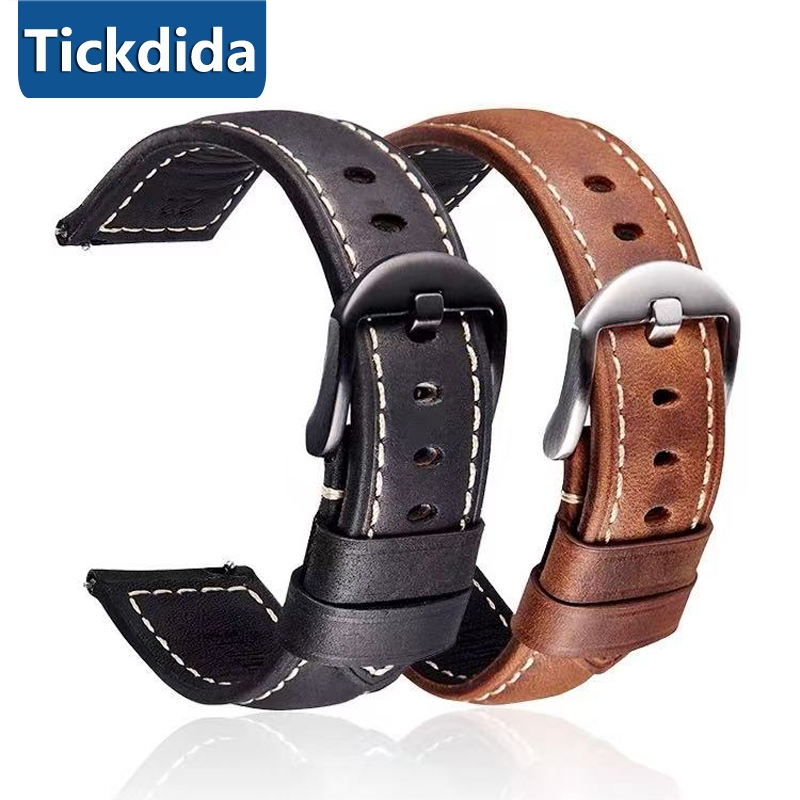 Leather Strap Quick Release - 高品質本革ストラップ Huawei Watch GT 6 5