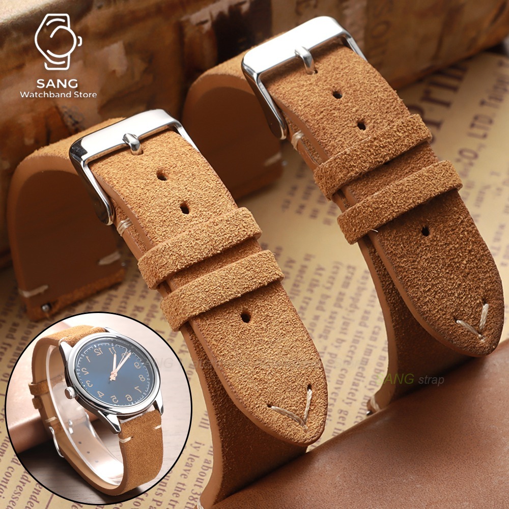 Leather Strap Quick Release - 14/16/18/19/20/21/22mm クイックリリース スエードストラップ カーフスキンレザー 腕時計バンド ユニバーサルブレスレット