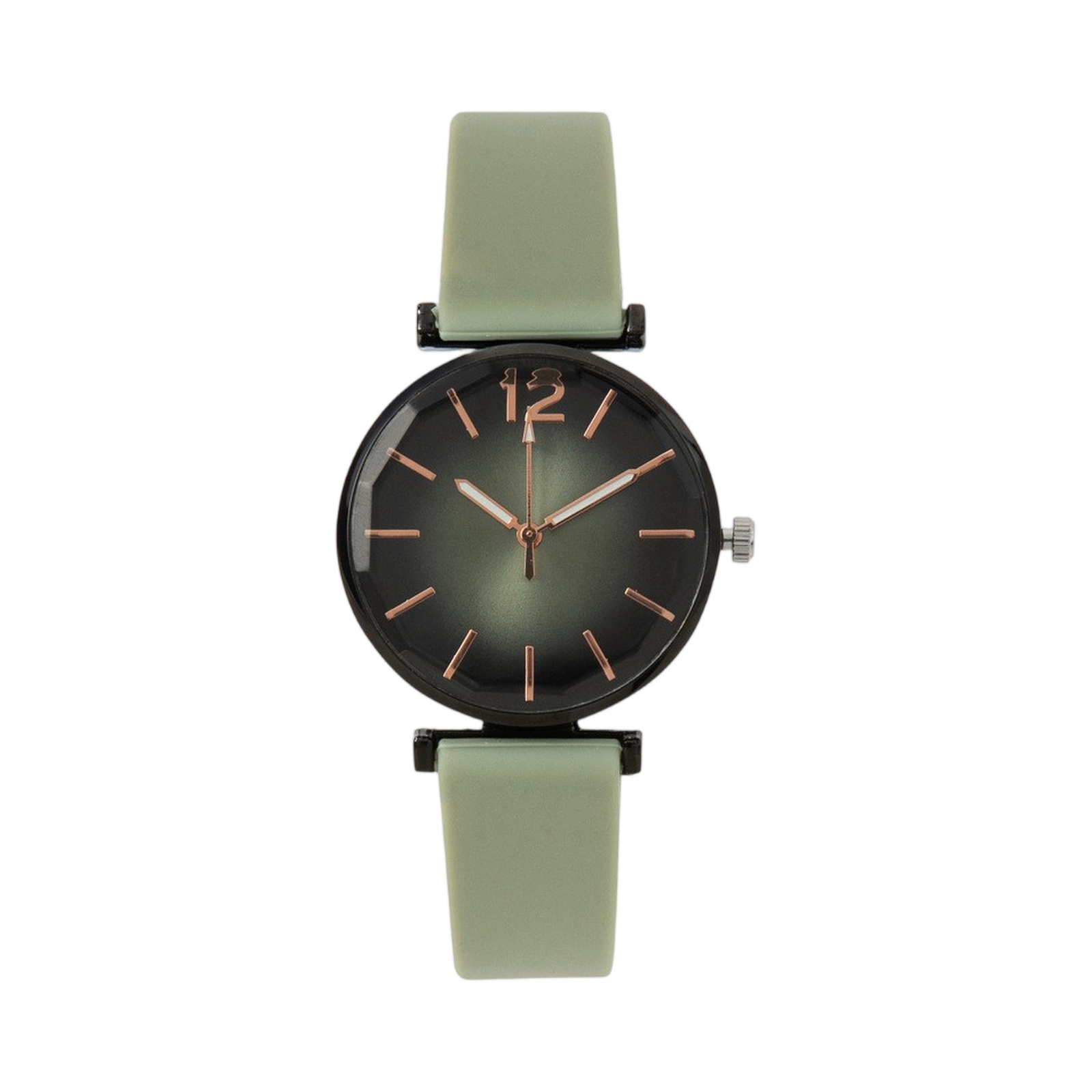 ファッションレディース腕時計スポーツシンプルなブラックダイヤ - Silicone Band Women のレビューと価格