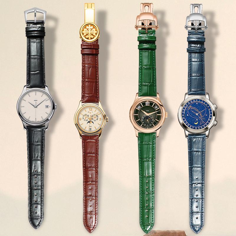 高品質のトップグレイン牛革時計ストラップ、オリジナルのパテッ - Patek Philippe Watch Calatrava のレビューと価格