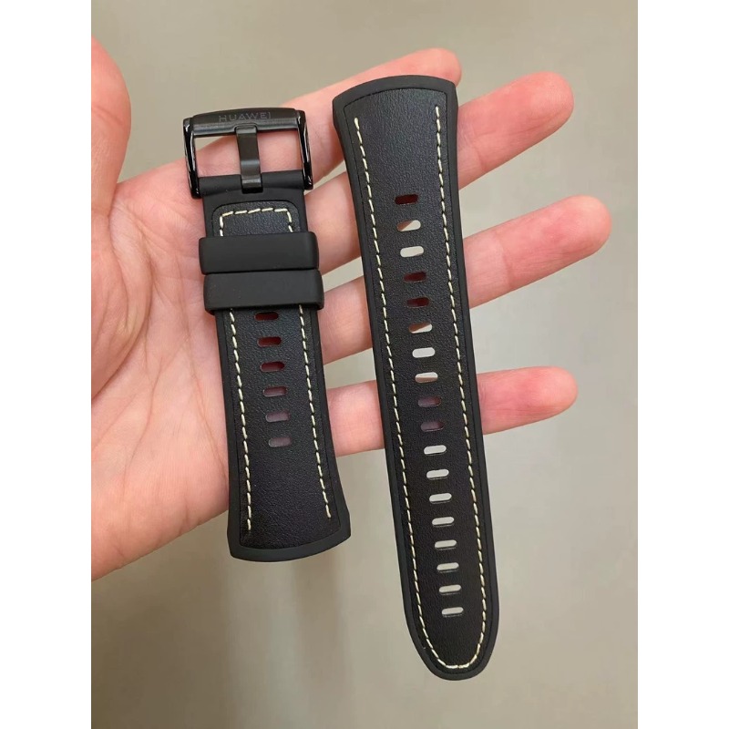 HUAWEI ストラップ ブラック 本革 & フッ素ゴム複合 - Leather Strap Quick Release のレビューと価格