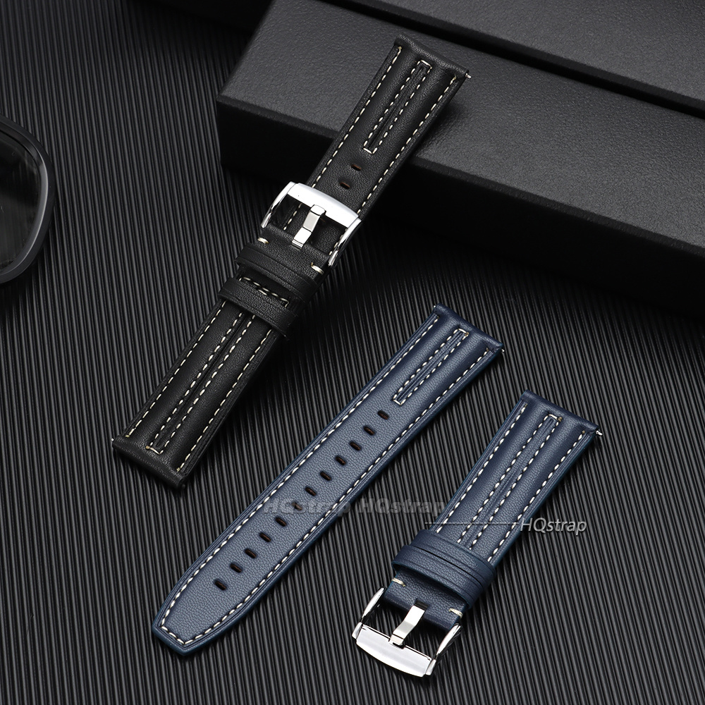 22 ミリメートルレトロカーフスキンレザーストラップ Hua - Leather Strap Quick Release のレビューと価格