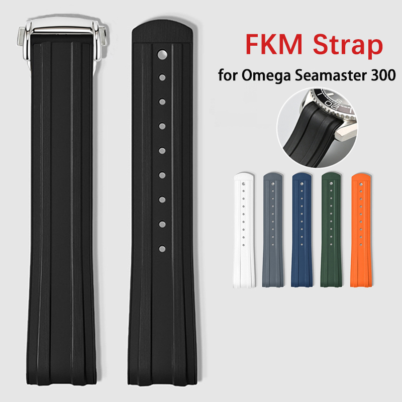 20 ミリメートルフッ素ゴム時計ストラップオメガシーマスター - Omega Watch Seamaster のレビューと価格