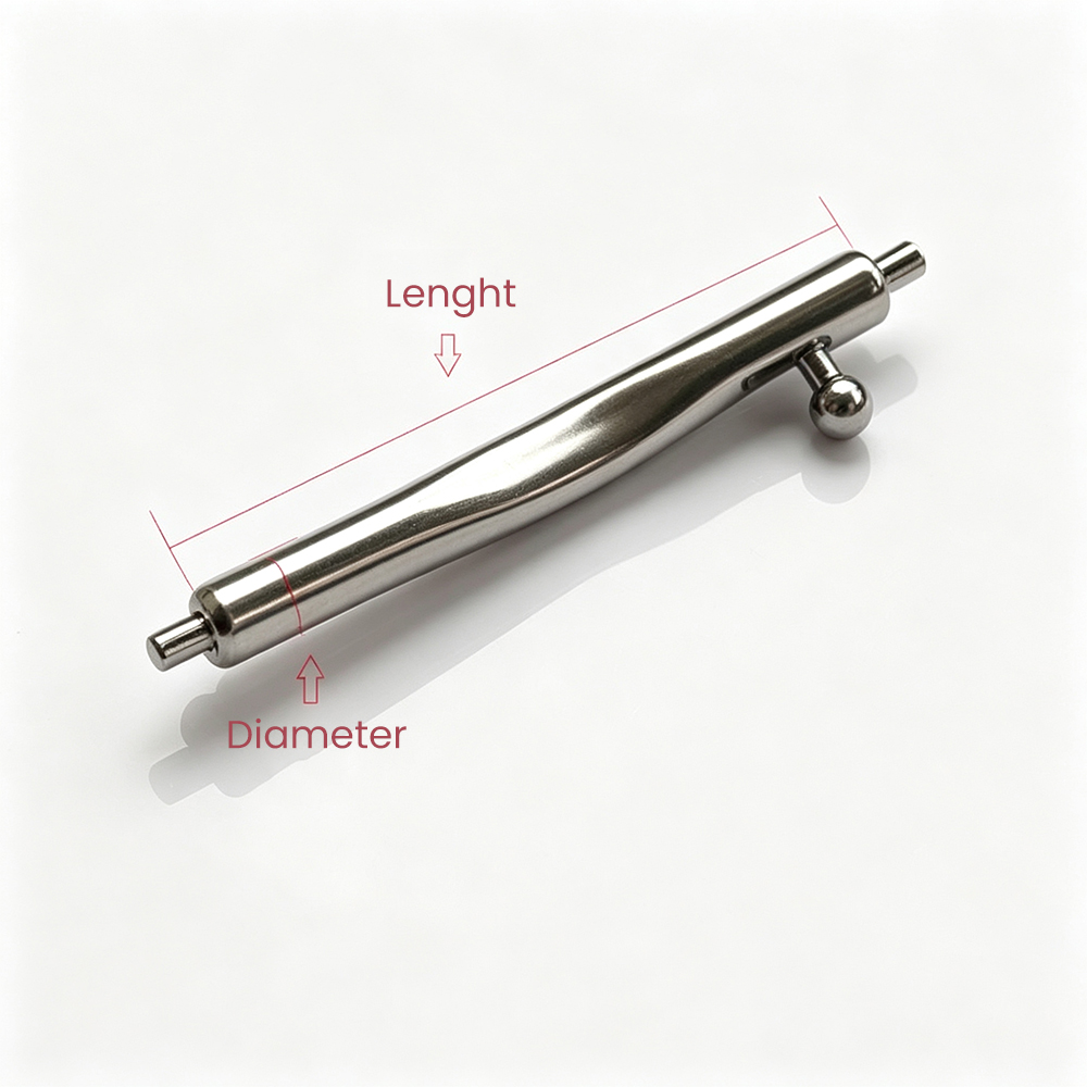 直径1.5mmの湾曲型クイックリリース式スプリングバー。ステ - Curved Spring Bar のレビューと価格