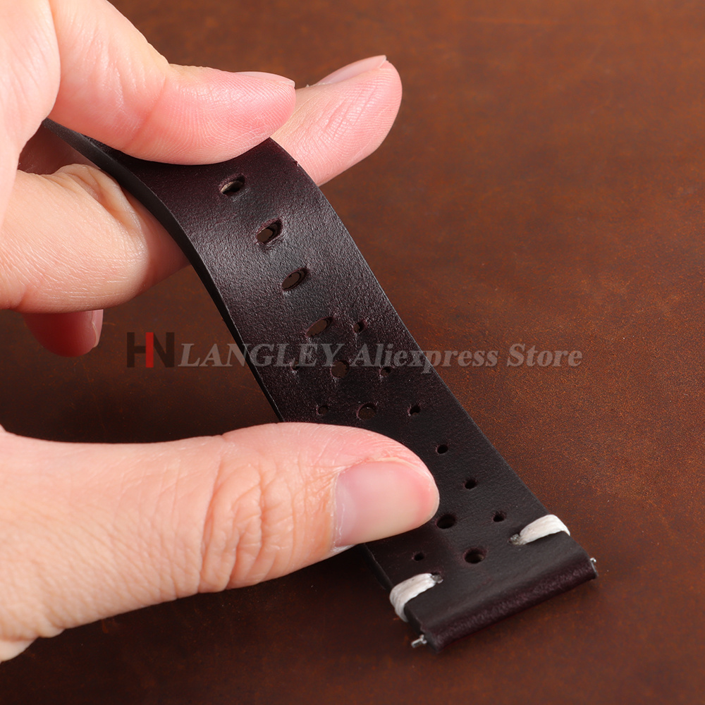 20mm 22mm プレミアム本革ストラップ クイックリリー - Leather Strap Quick Release のレビューと価格